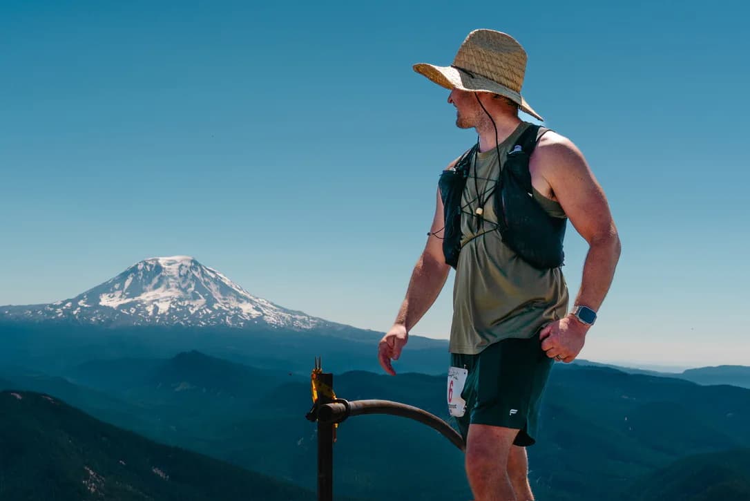 Daniel during a mountain trail race